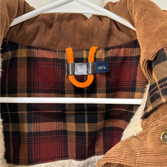 Brown plaid coat - Picture 4 of 4